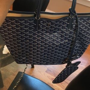 Goyard tote bag blue . Used w/ dust bag